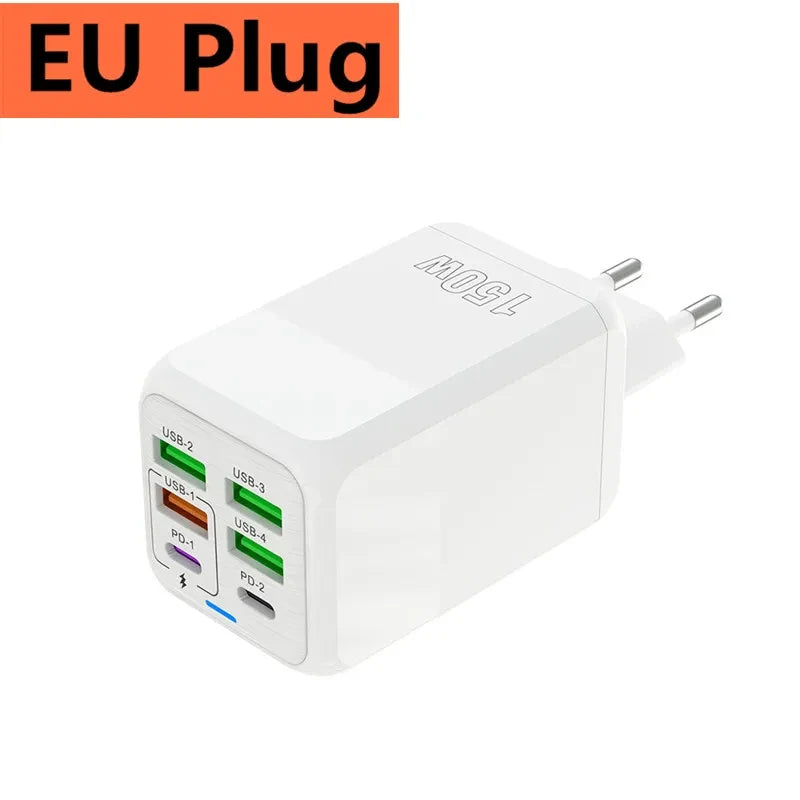 Multi plug charger - A fast charger that can charge 4 different devices at the same time!